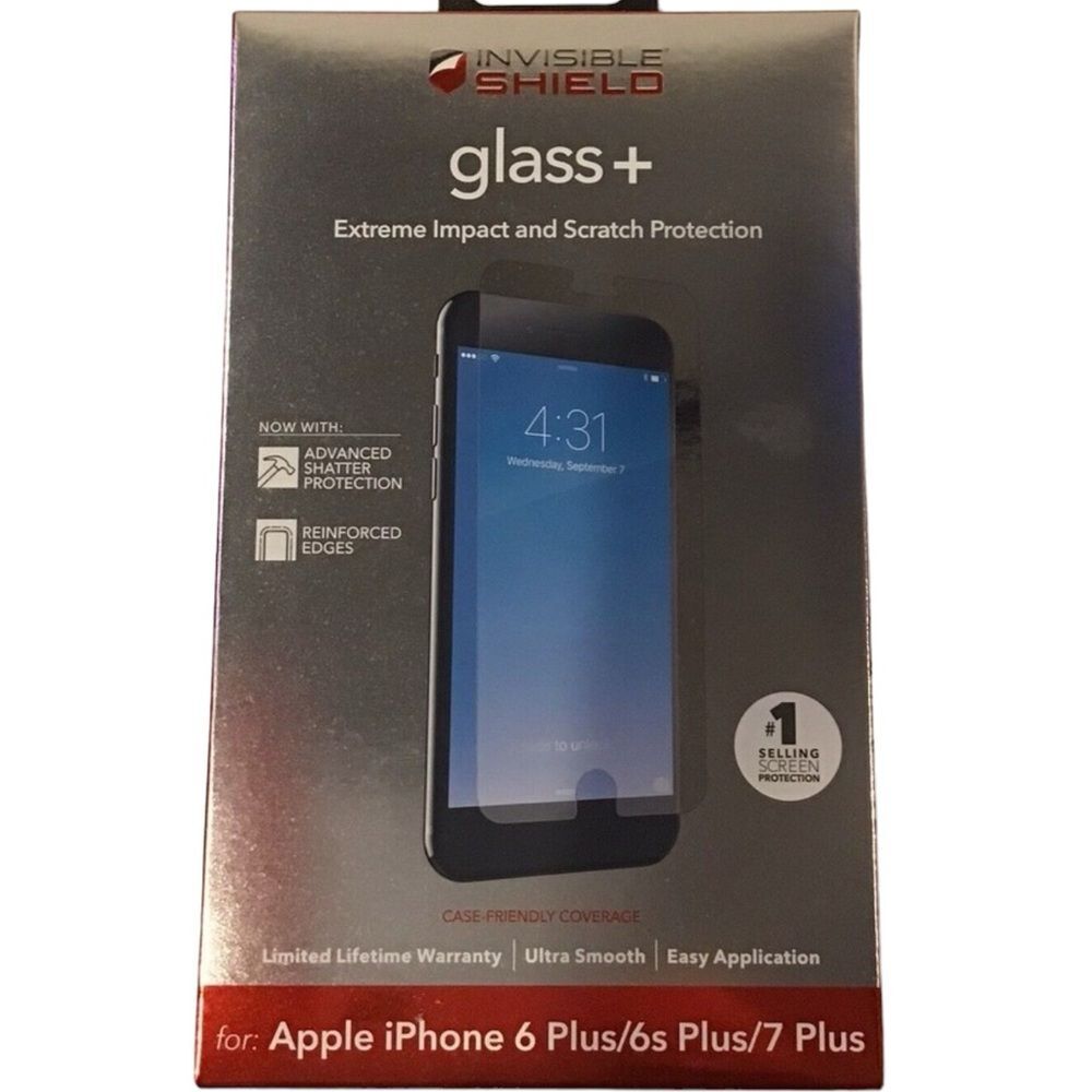 Zagg InvisibleShield Glass+ iPhone 6 Plus/6s Plus/7 Plus
